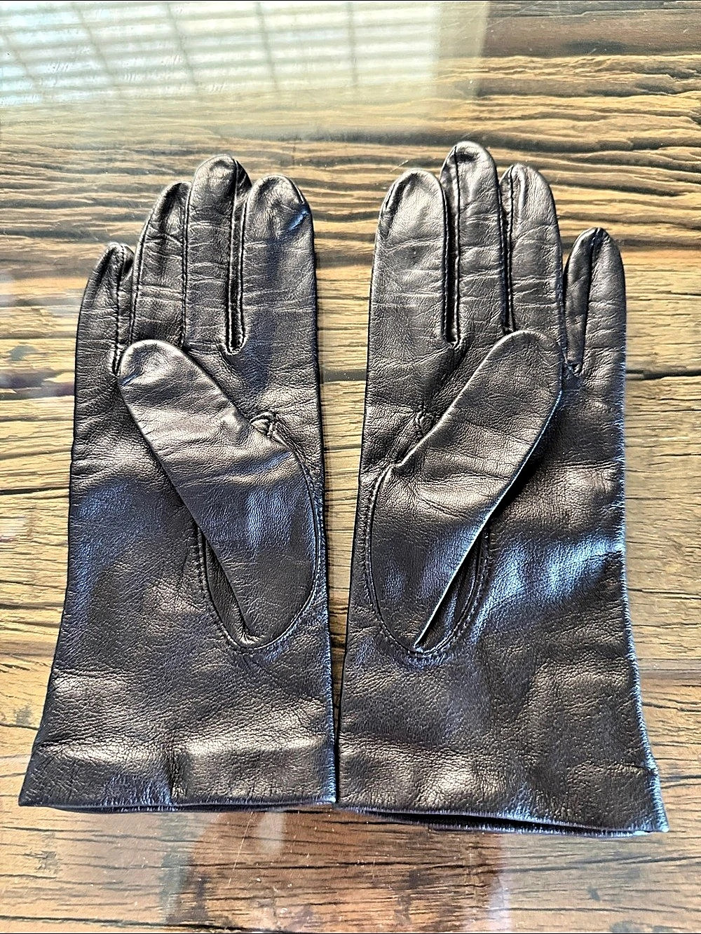Neiman Marcus Black Leather Gloves